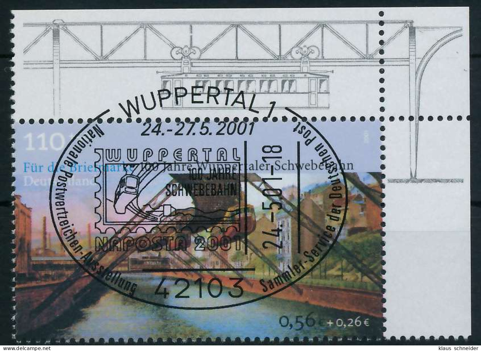 BRD BUND 2001 Nr 2171 Zentrisch Gestempelt ECKE-ORE S26EF4E - Used Stamps