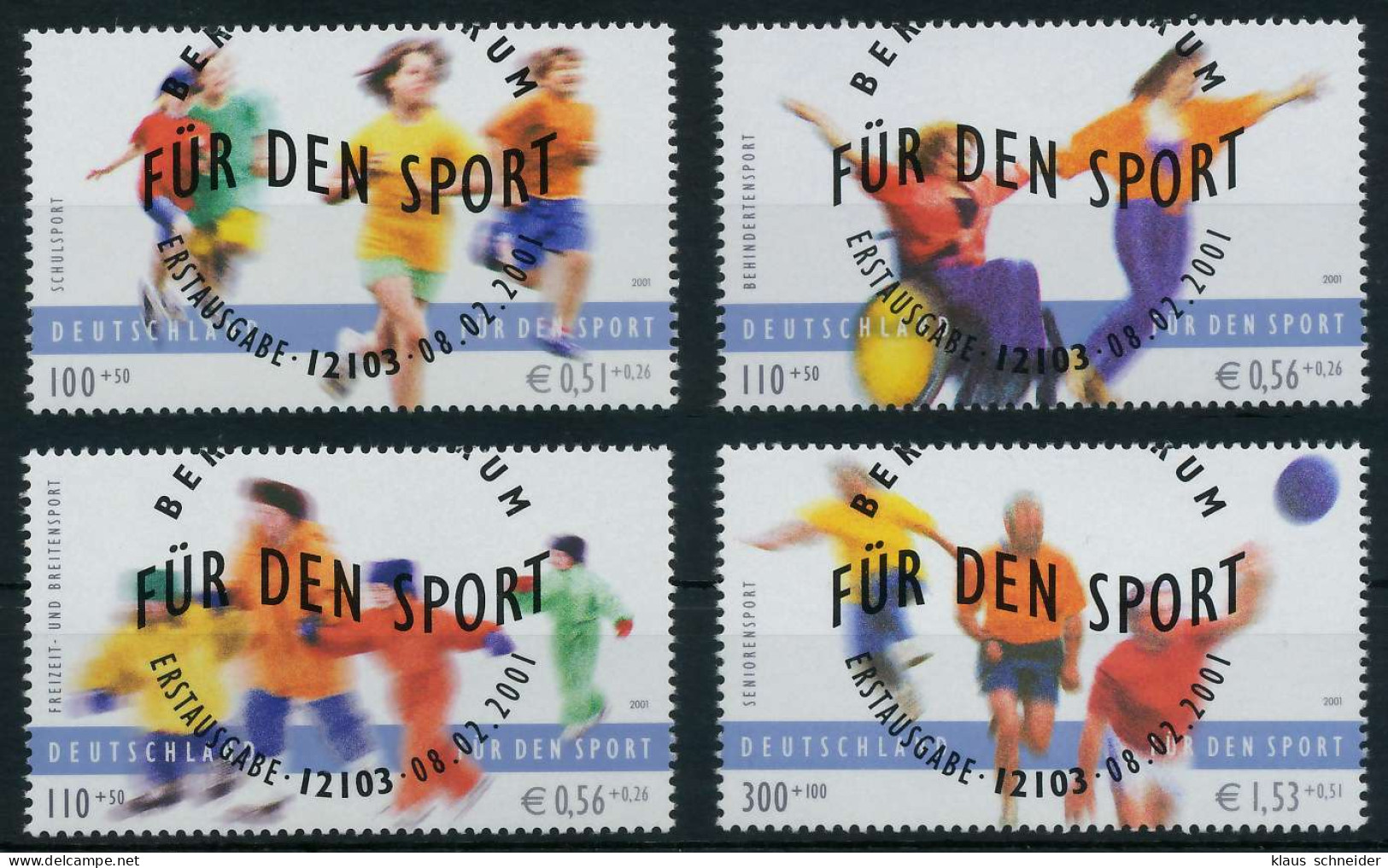 BRD BUND 2001 Nr 2165-2168 ESST Zentrisch Gestempelt S26EF7A - Used Stamps