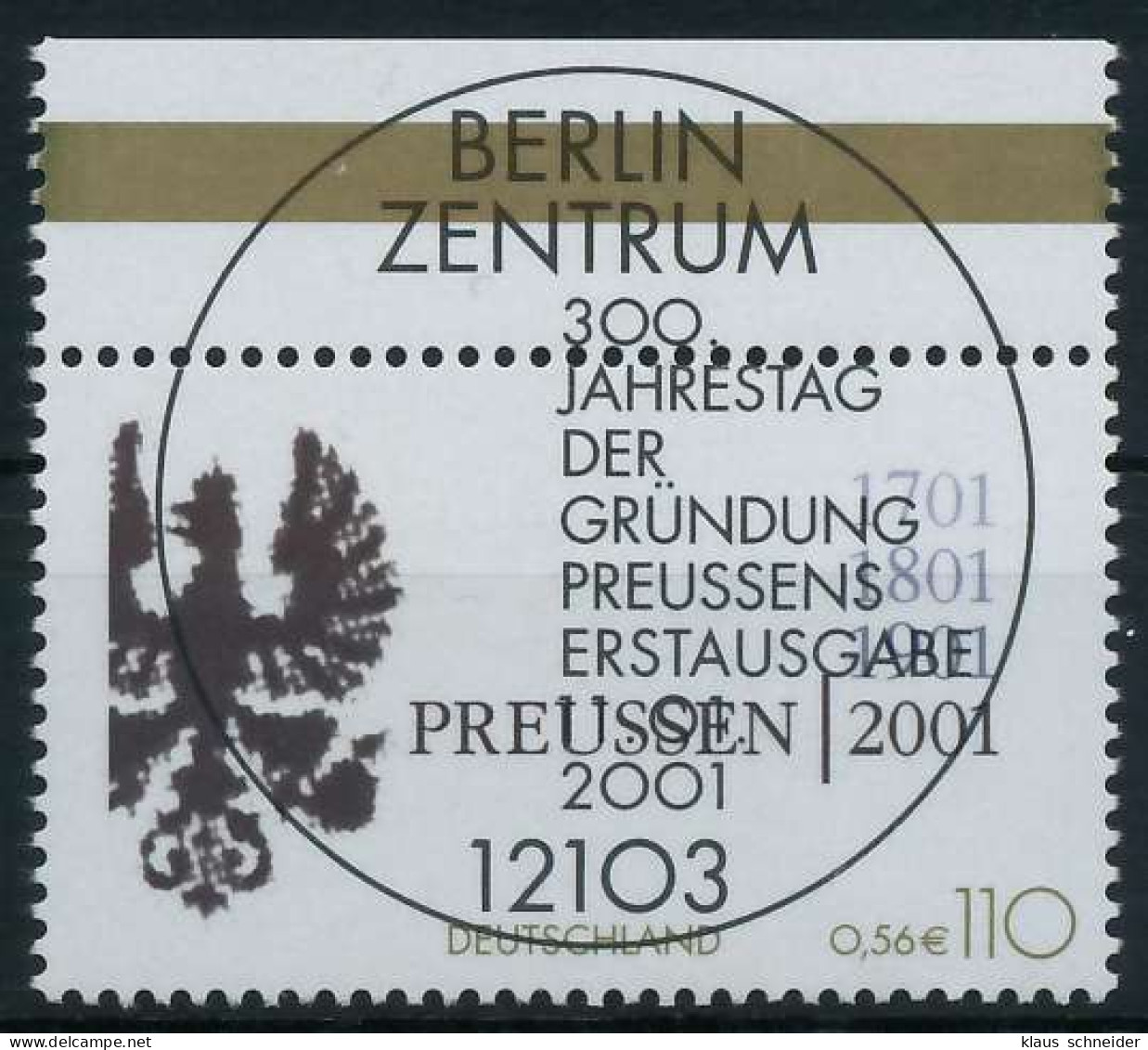 BRD BUND 2001 Nr 2162 ESST Zentrisch Gestempelt X636E92 - Used Stamps