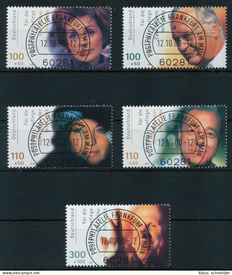 BRD BUND 2000 Nr 2143-2147 Zentrisch Gestempelt X636F7A - Used Stamps