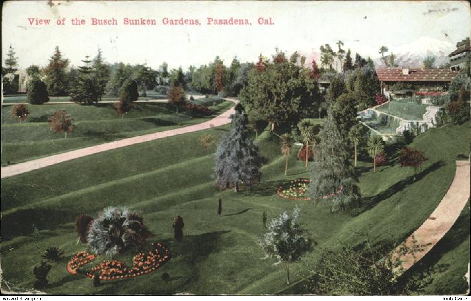 11322265 Pasadena_California View Of The Busch Sunken Gardens - Andere & Zonder Classificatie