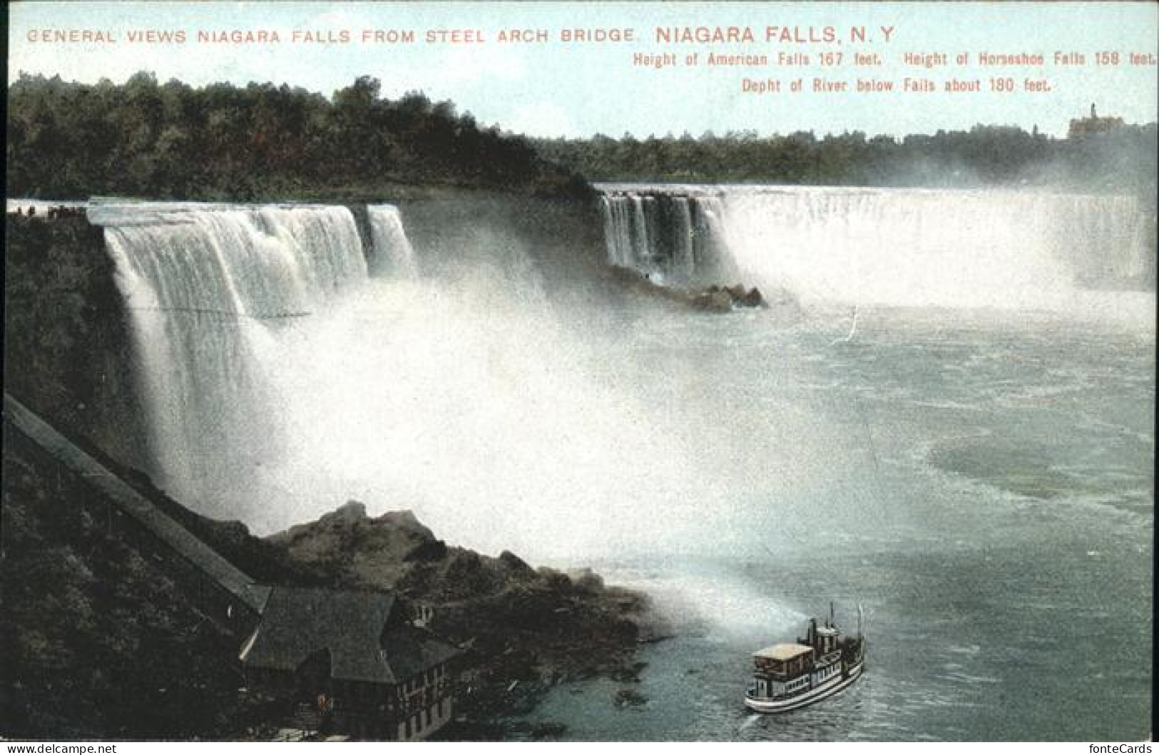 11322260 Niagara_Falls_New_York General Views Niagara Falls From Steel Arch Brid - Altri & Non Classificati
