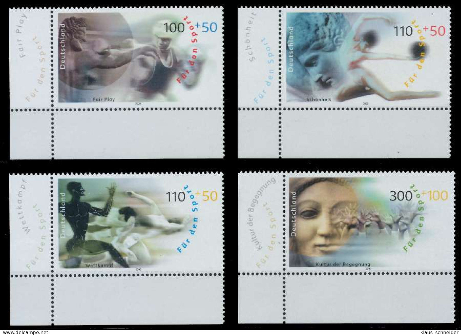 BRD BUND 2000 Nr 2094-2097 Postfrisch ECKE-ULI S272B4E - Unused Stamps