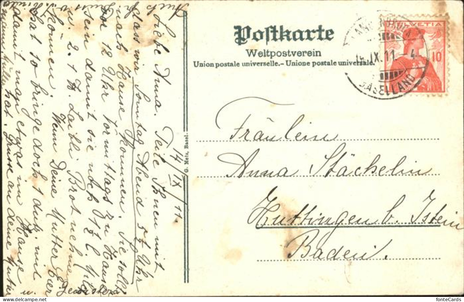 11322174 Langenbruck Basel Land Pension Erika Langenbruck - Other & Unclassified