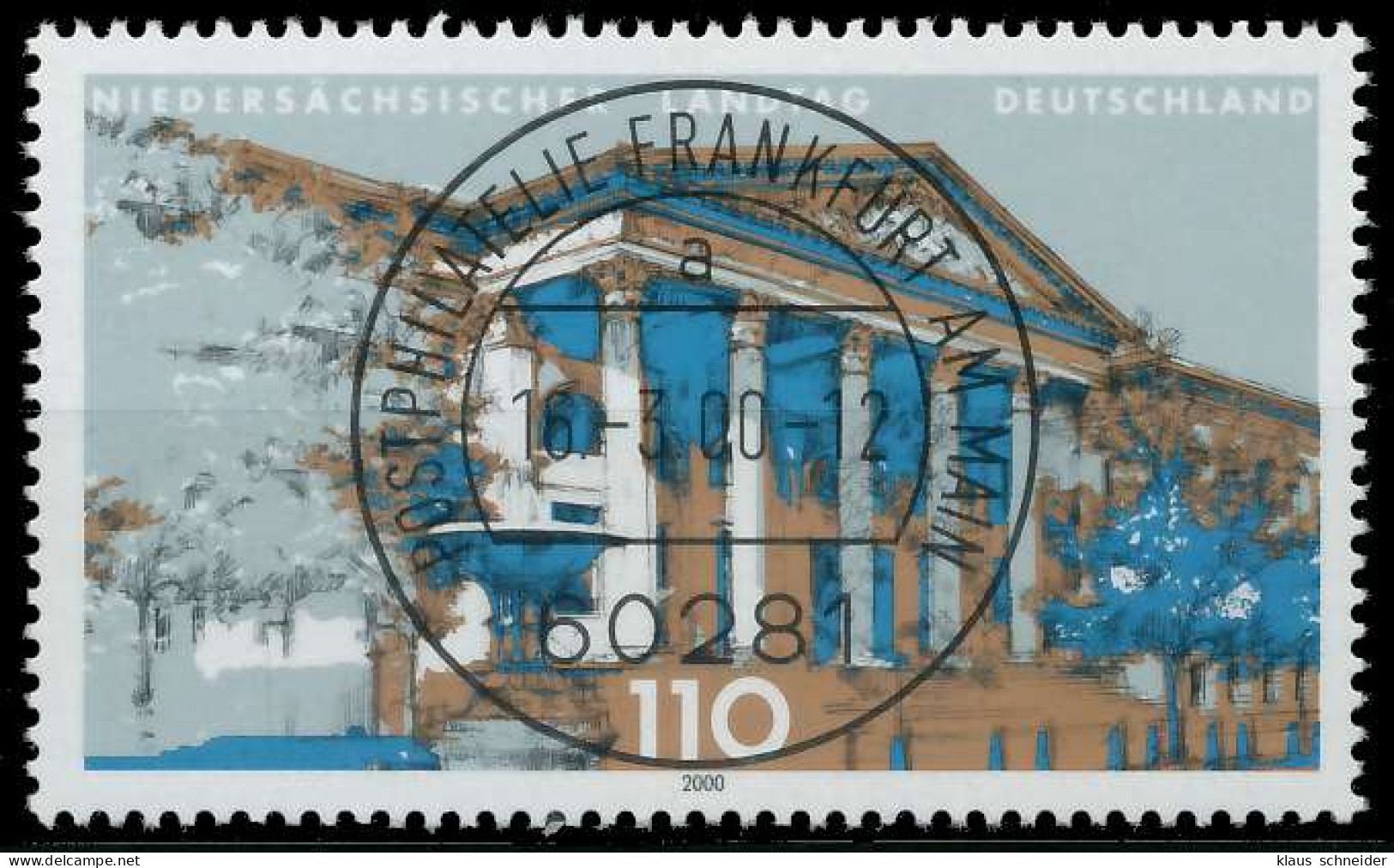 BRD BUND 2000 Nr 2104 Zentrisch Gestempelt X63B2FE - Used Stamps