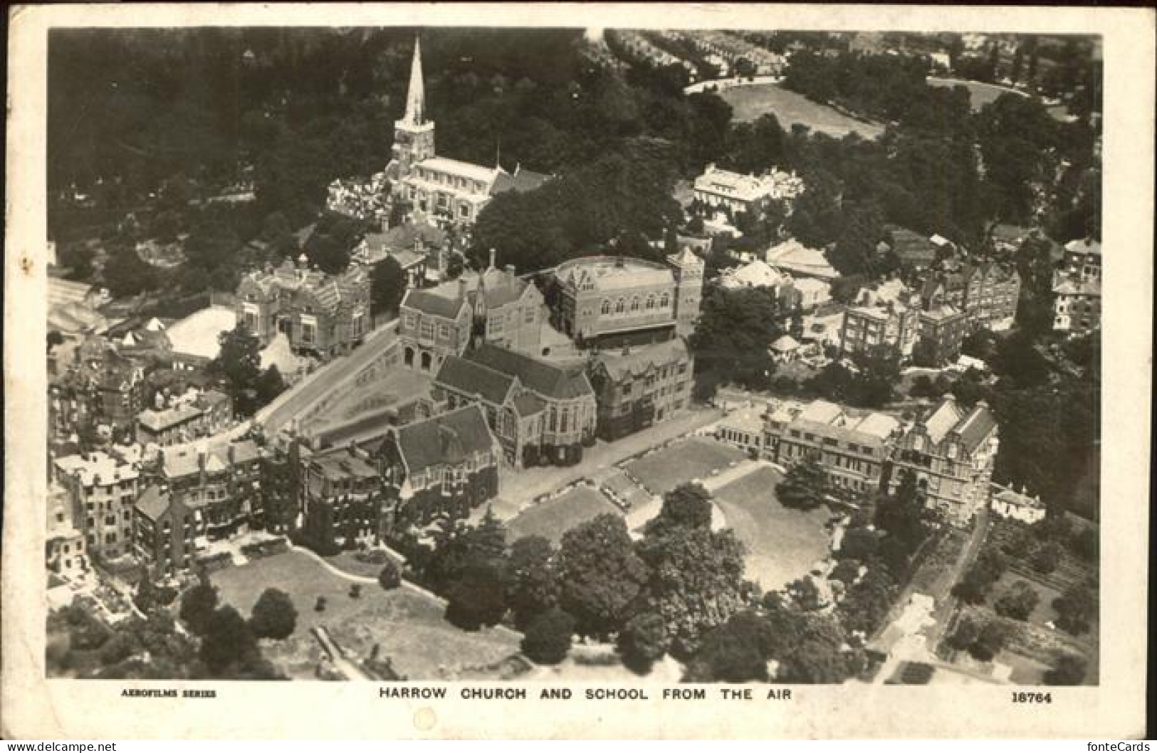 11322169 London_Borough_of_Harrow Harrow Church And School Airview - Andere & Zonder Classificatie