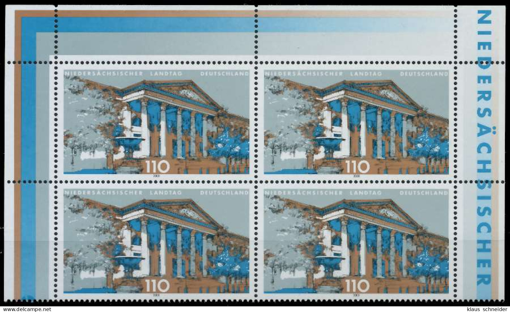 BRD BUND 2000 Nr 2104 Postfrisch VIERERBLOCK X63B382 - Unused Stamps