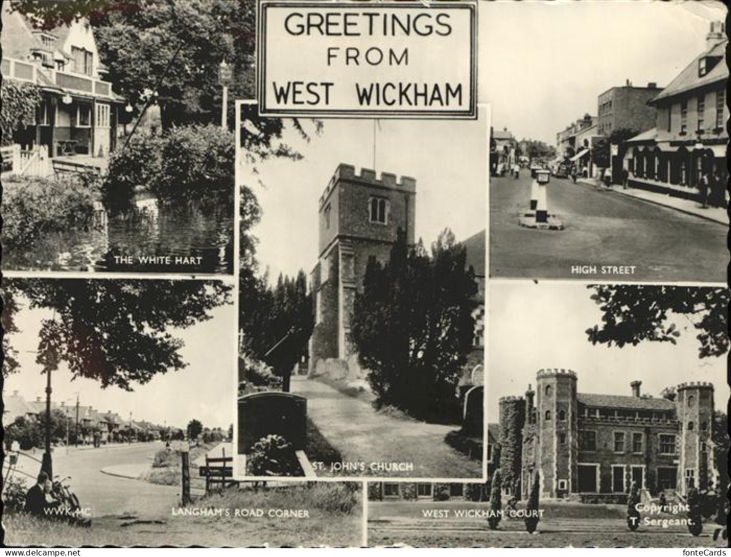 11322075 West_Wickham The White Hart High Street St._John_s Church Langham_s Roa - Andere & Zonder Classificatie