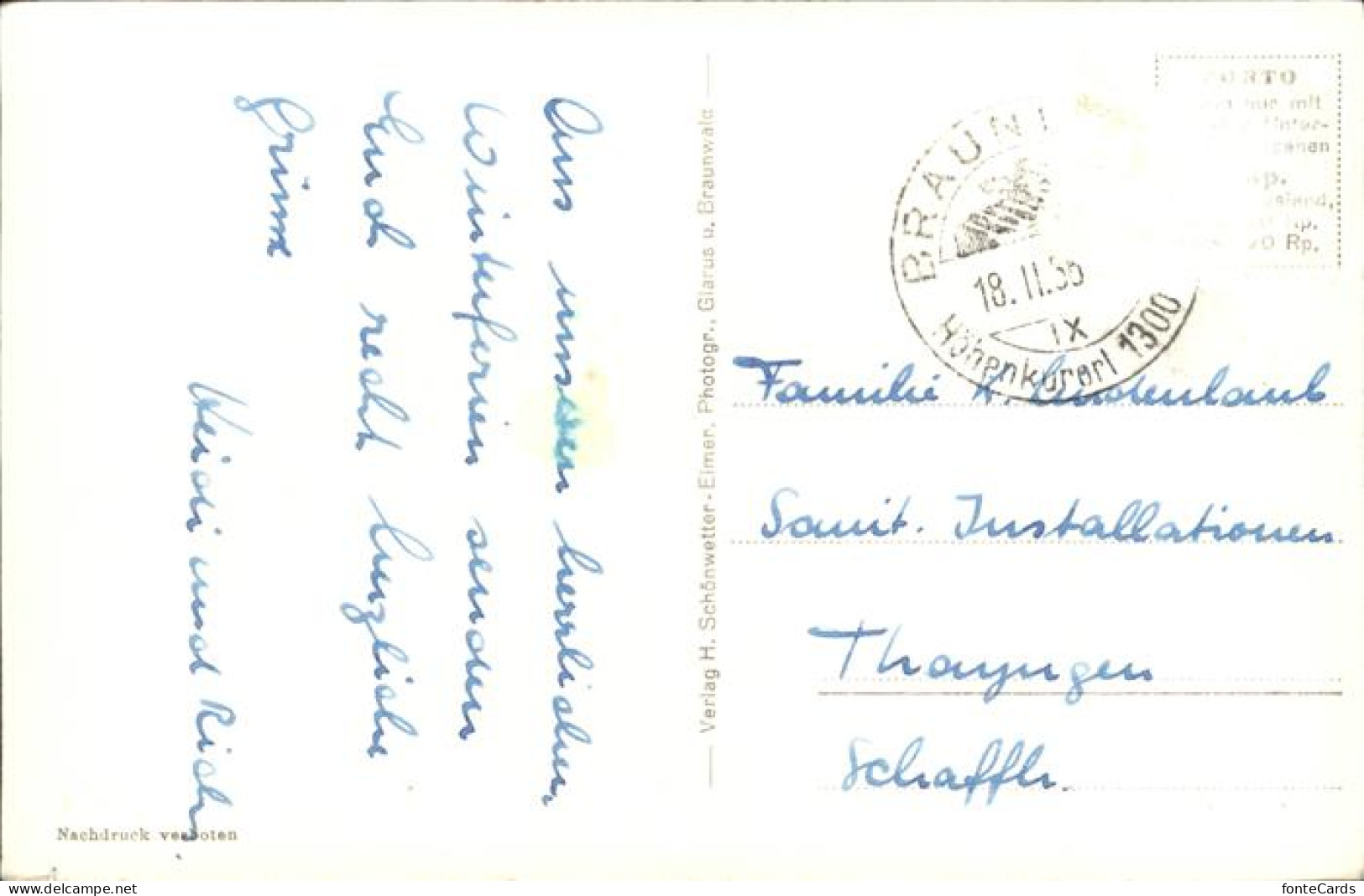 11321570 Braunwald GL Ortstock Berghuette Braunwald - Other & Unclassified
