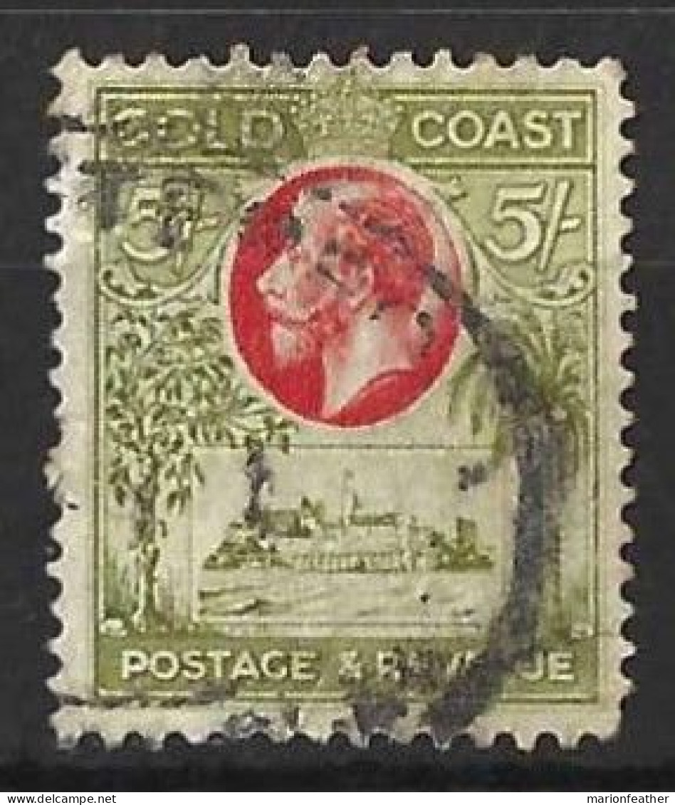 GOLD COAST.....KING GEORGE V..(1910-36.)....." 1928.."......5/-.....SG112.....(CAT VAL.£ 65..)....USED....... - Costa D'Oro (...-1957)