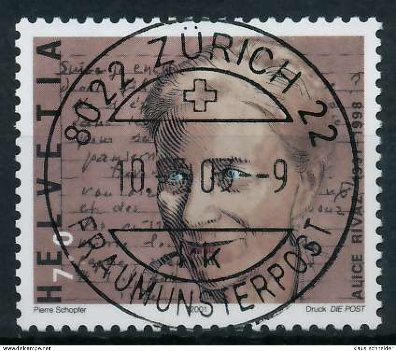 SCHWEIZ 2001 Nr 1746 Zentrisch Gestempelt X64C3DE - Used Stamps