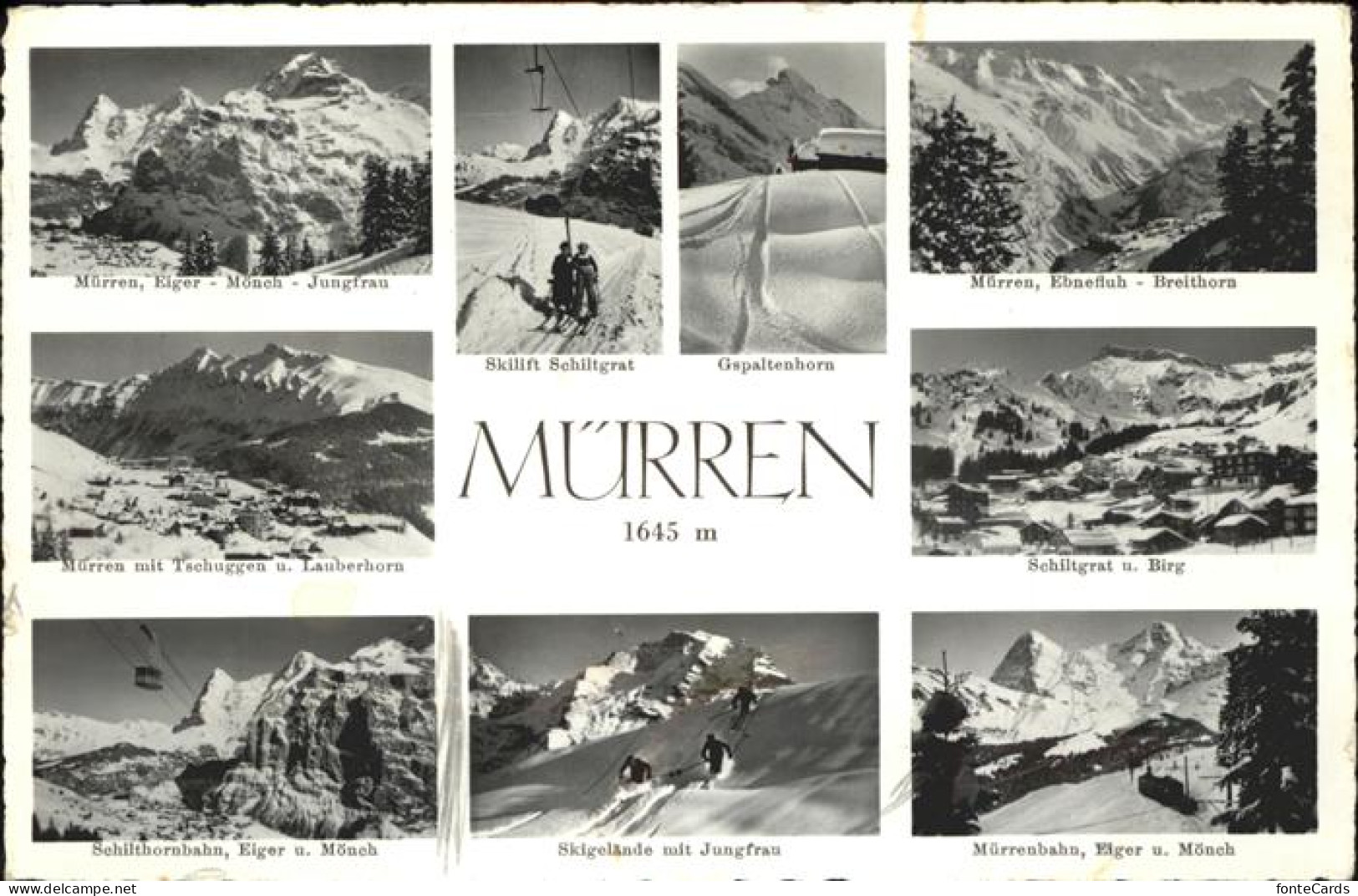 11321493 Muerren BE Eiger Moench Jungfrau Tschuggen Lauberhorn Schilthornbahn Sk - Other & Unclassified