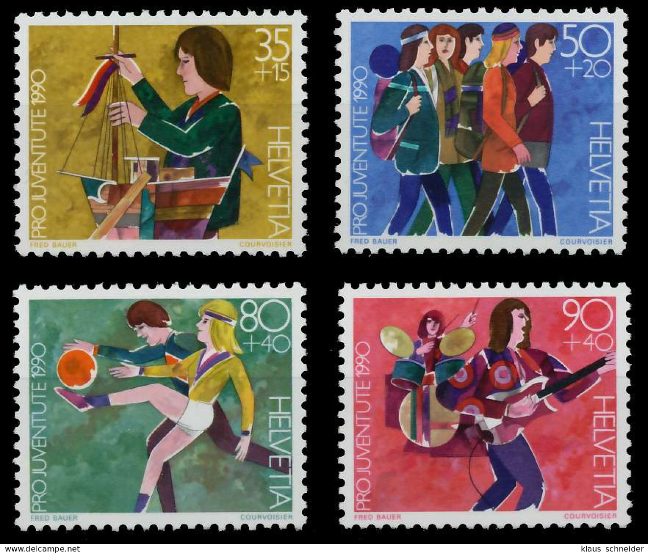 SCHWEIZ PRO JUVENTUTE Nr 1431-1434 Postfrisch X64C556 - Unused Stamps