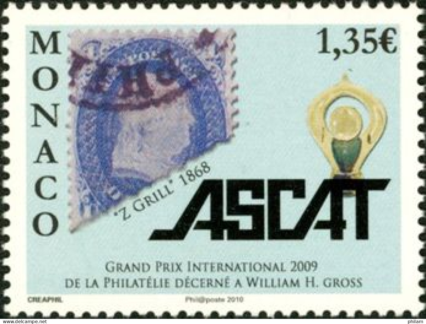 MONACO 2009 - Grand Prix De L'ASCAT - 1 V. - Unused Stamps