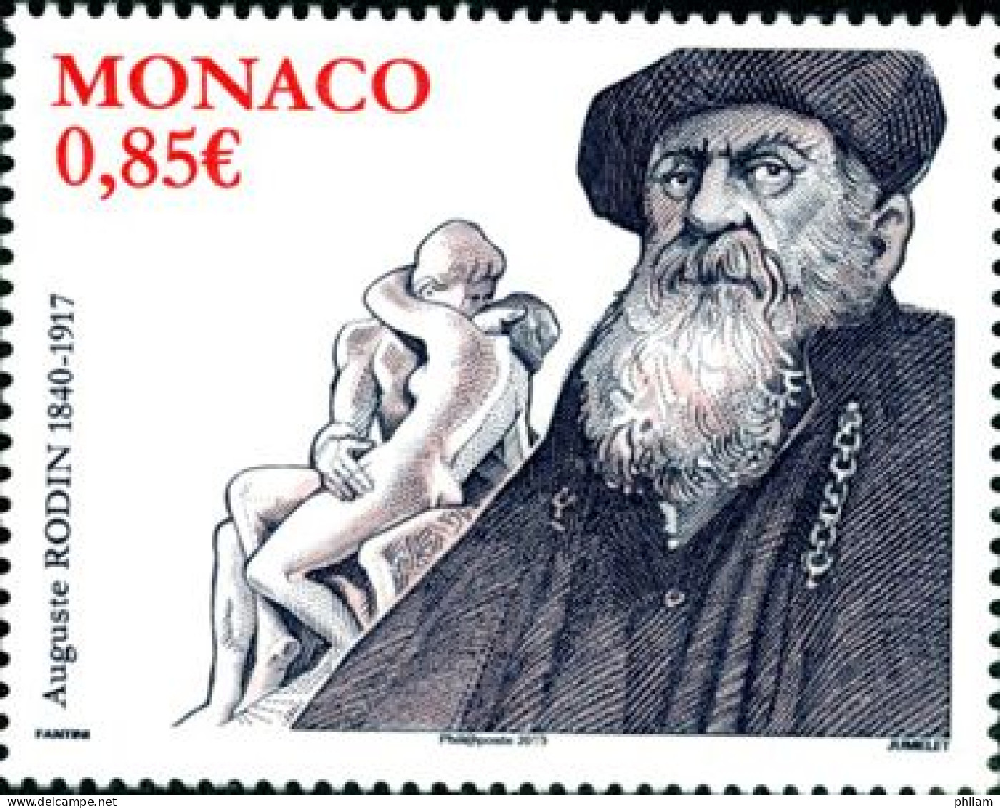 MONACO 2009 - Auguste Rodin - Sculpture - 1 V. - Neufs