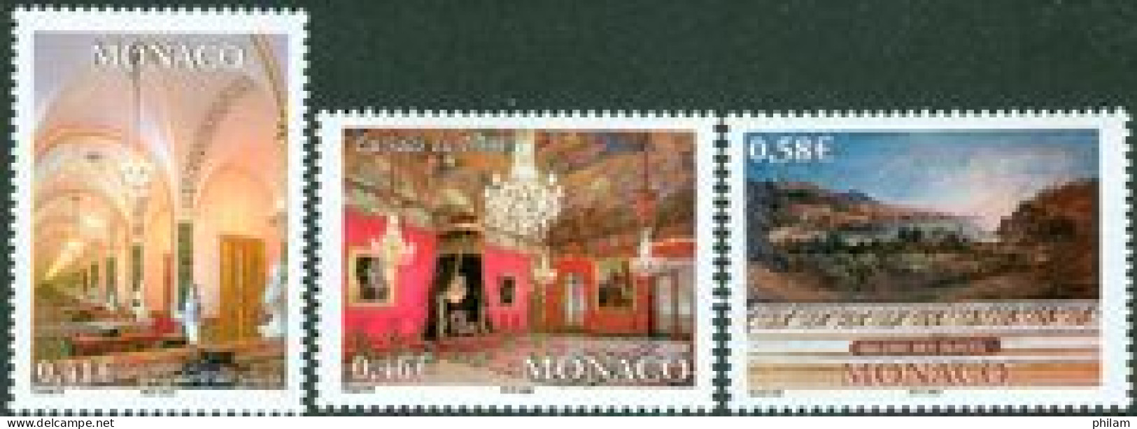 MONACO 2002 - Hauts Lieux De Monaco - 3 V. - Unused Stamps