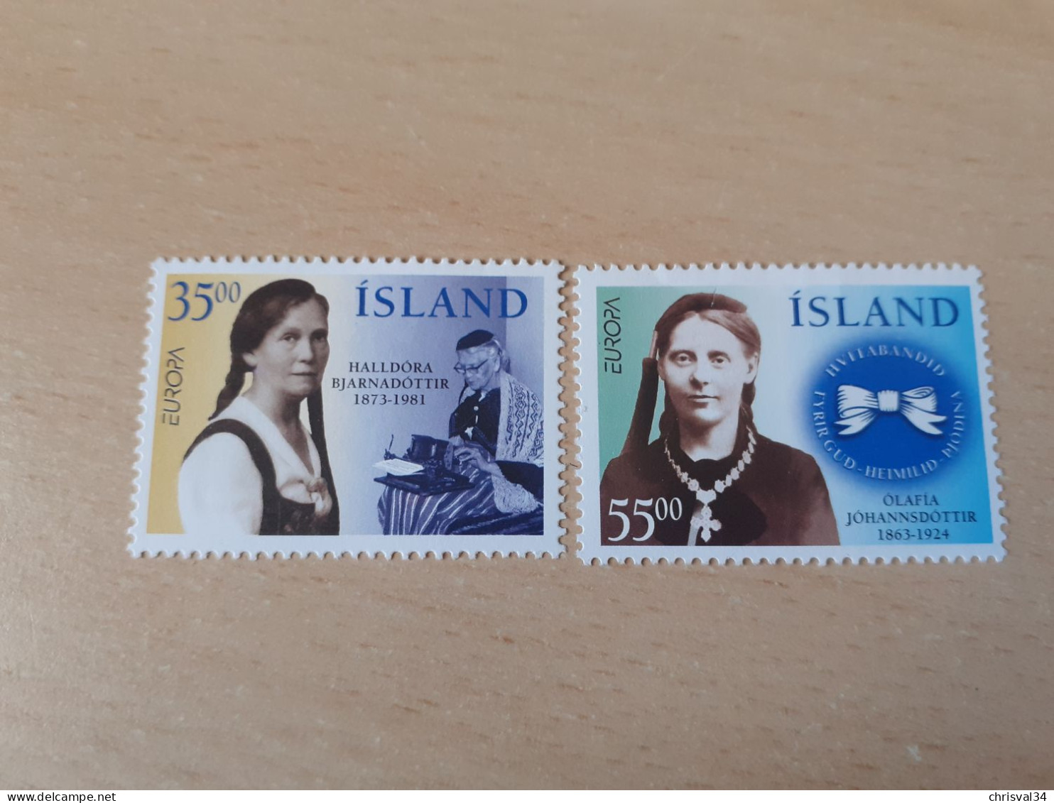 TIMBRES   ISLANDE    EUROPA  1996     N  797  /  798    COTE  4,00  EUROS   NEUFS  LUXE** - 1996