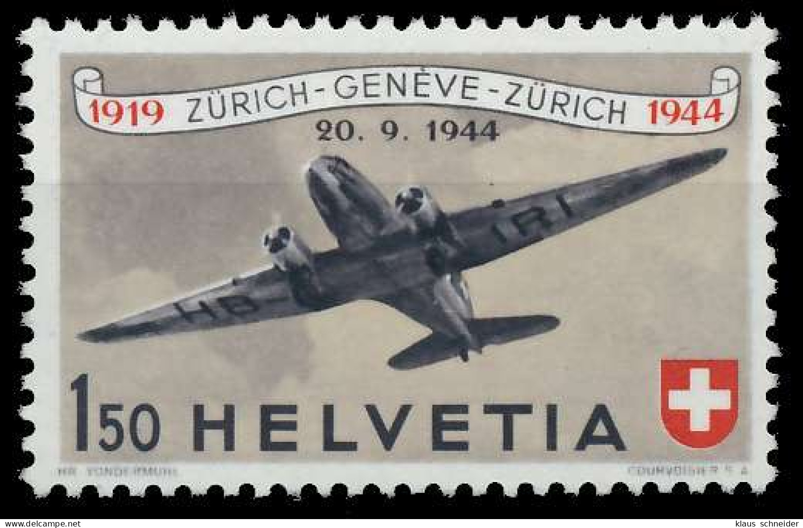 SCHWEIZ FLUGMARKEN Nr 438 Ungebraucht X657A3E - Unused Stamps