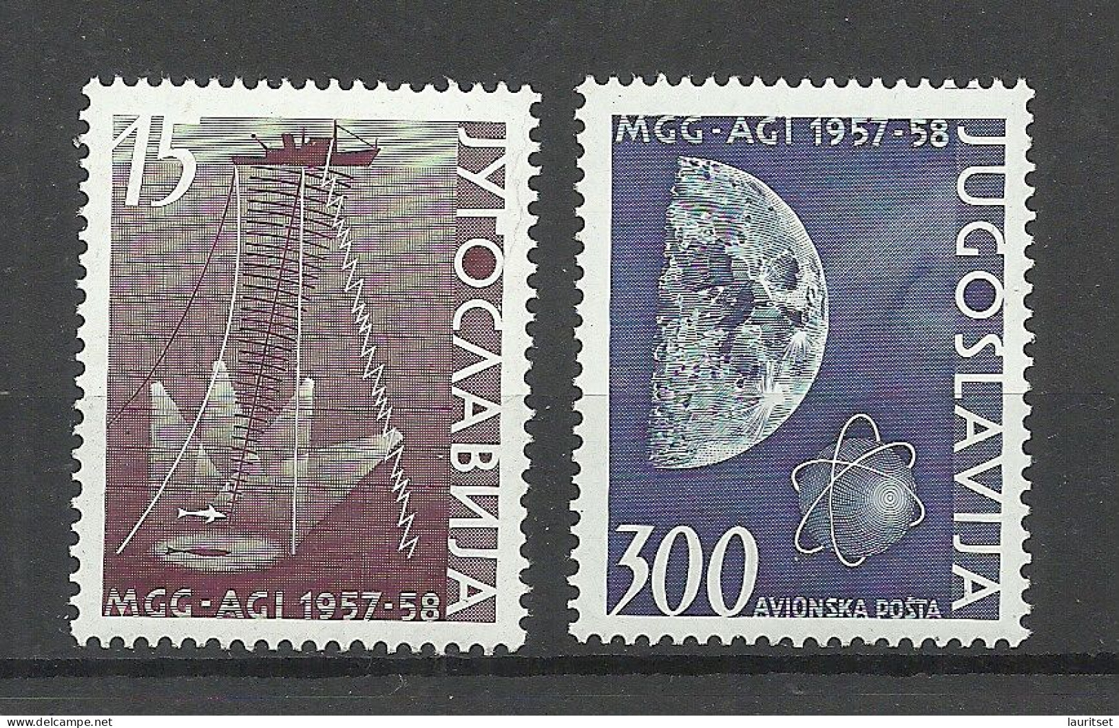 JUGOSLAVIA Jugoslawien 1958 Michel 868 - 869 MNH - Unused Stamps
