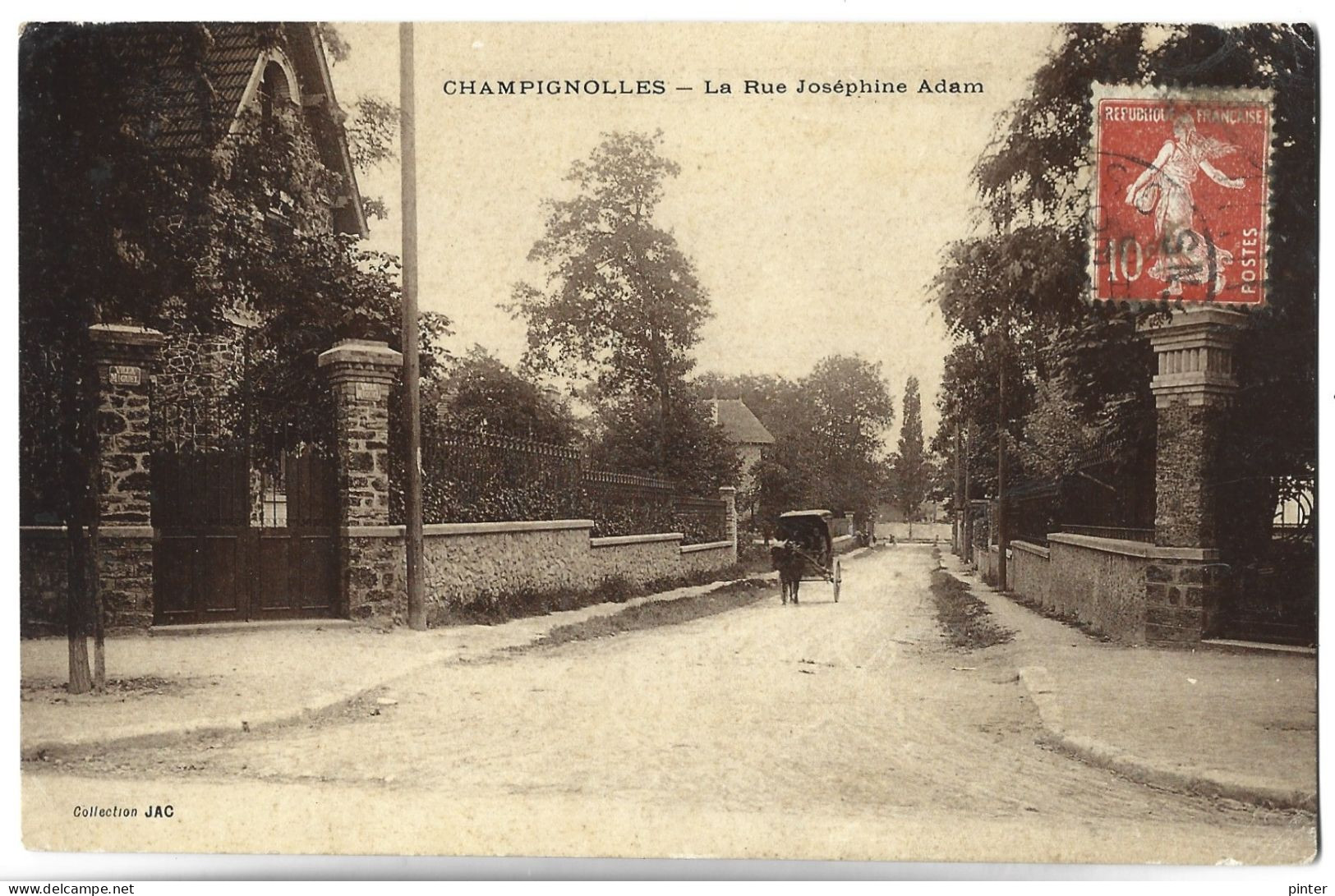 CHAMPIGNOLLES - La Rue Joséphine Adam - Sonstige & Ohne Zuordnung