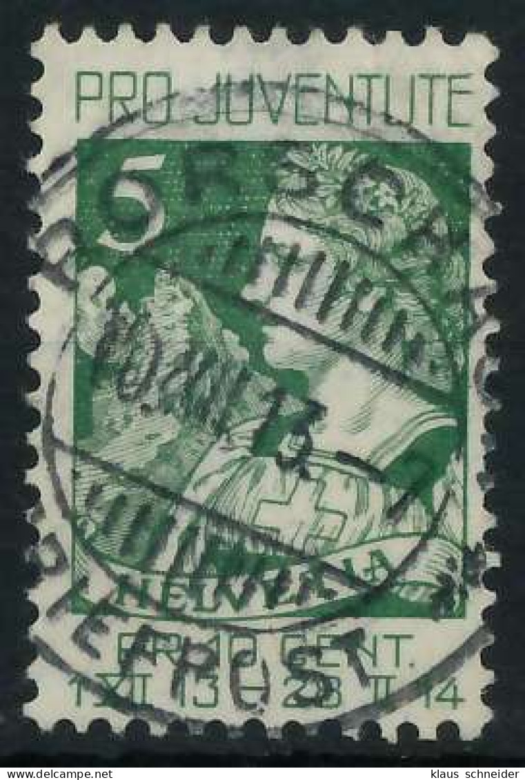 SCHWEIZ PRO JUVENTUTE Nr 117 Zentrisch Gestempelt X6A3522 - Used Stamps