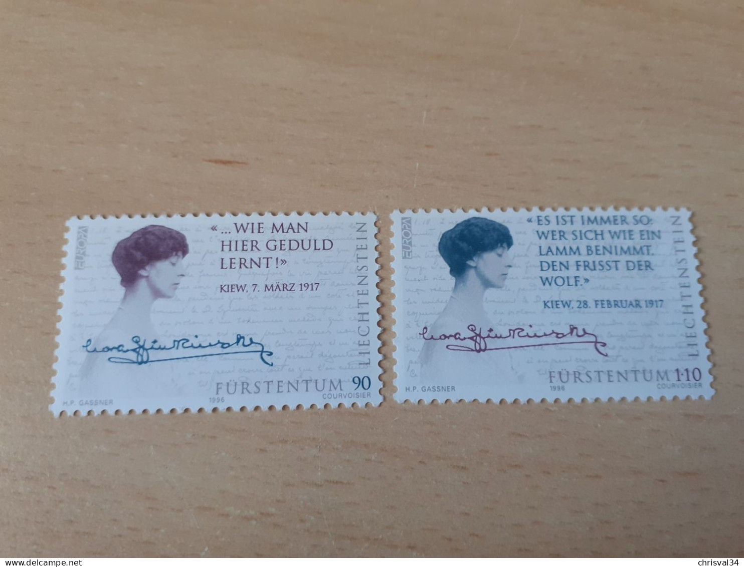 TIMBRES   LIECHTENSTEIN    ANNEE  1996     N  1065  /  1066    COTE  4,50  EUROS   NEUFS  LUXE** - Ongebruikt