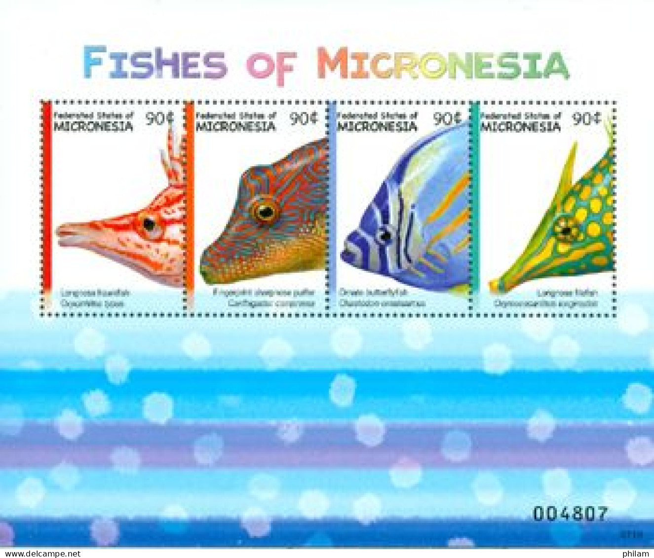 MICRONESIE 2007 -  Poissons - 4 V. En Feuillet - Fische