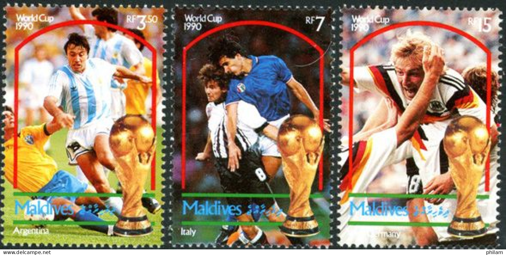 MALDIVES 1990 - Italia'90 - Football Italie Et Argentine - 1990 – Italie