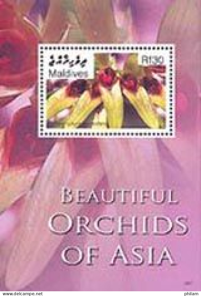 MALDIVES 2007 - Orchidées - Bloc III -  Bulbophyllum - Bloc - Orchideen