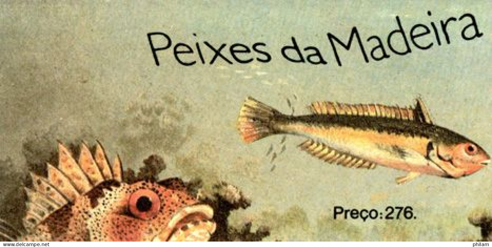 MADERE 1989 - Faune Régionale: Poissons - Carnet - Fische