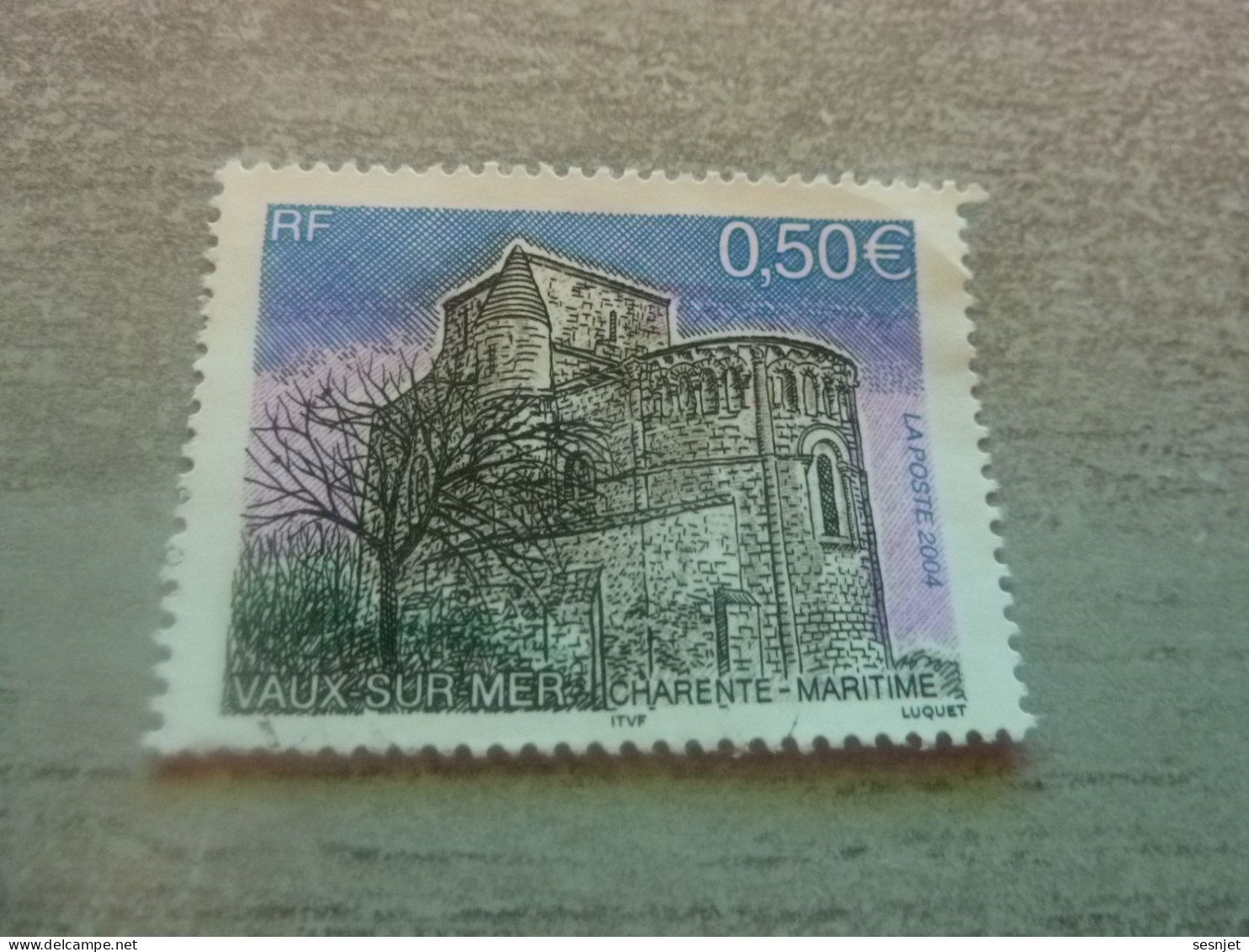 Vaux-sur-Mer - Eglise Saint-Etienne - 0.50 € - Yt 3701 - Multicolore - Oblitéré - Année 2004 - - Kirchen U. Kathedralen