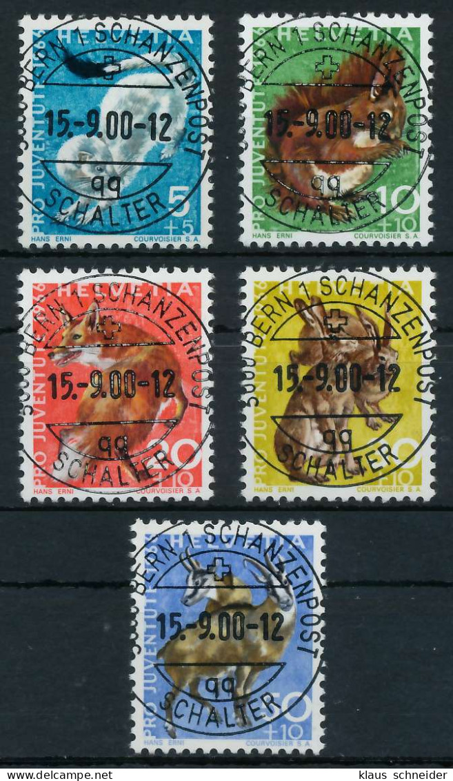 SCHWEIZ PRO JUVENTUTE Nr 845-849 Zentrisch Gestempelt X6A3A16 - Used Stamps