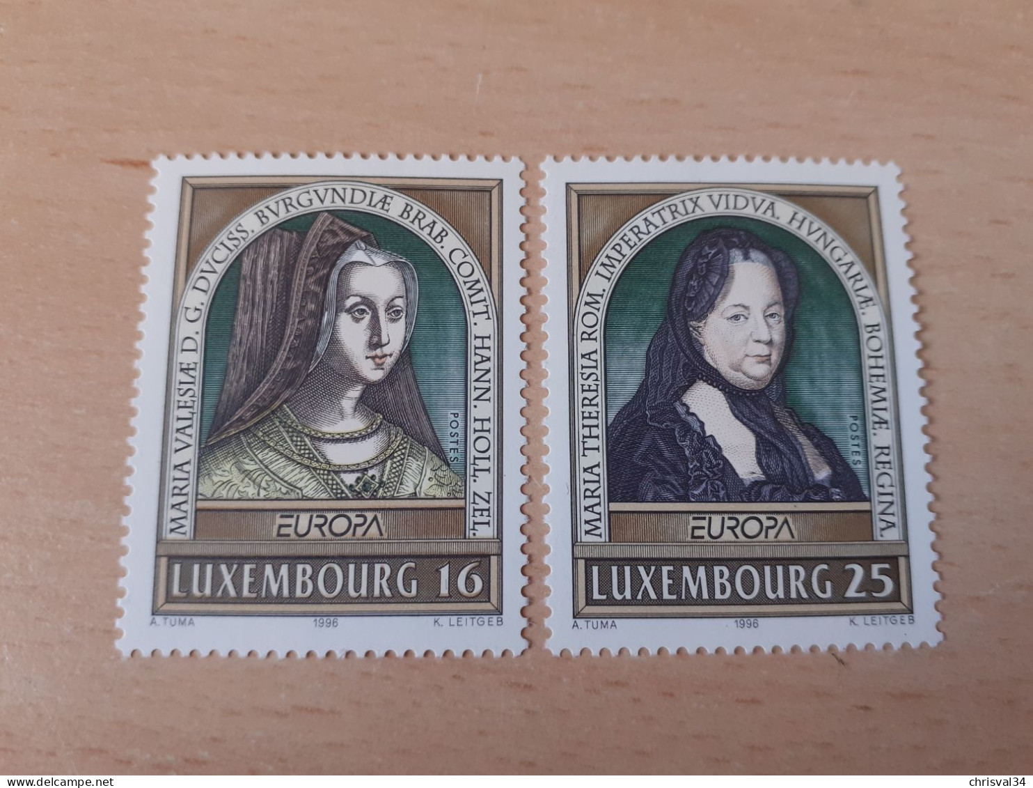 TIMBRES   LUXEMBOURG    ANNEE  1996     N  1340  /  1341    COTE  4,00  EUROS   NEUFS  LUXE** - Neufs