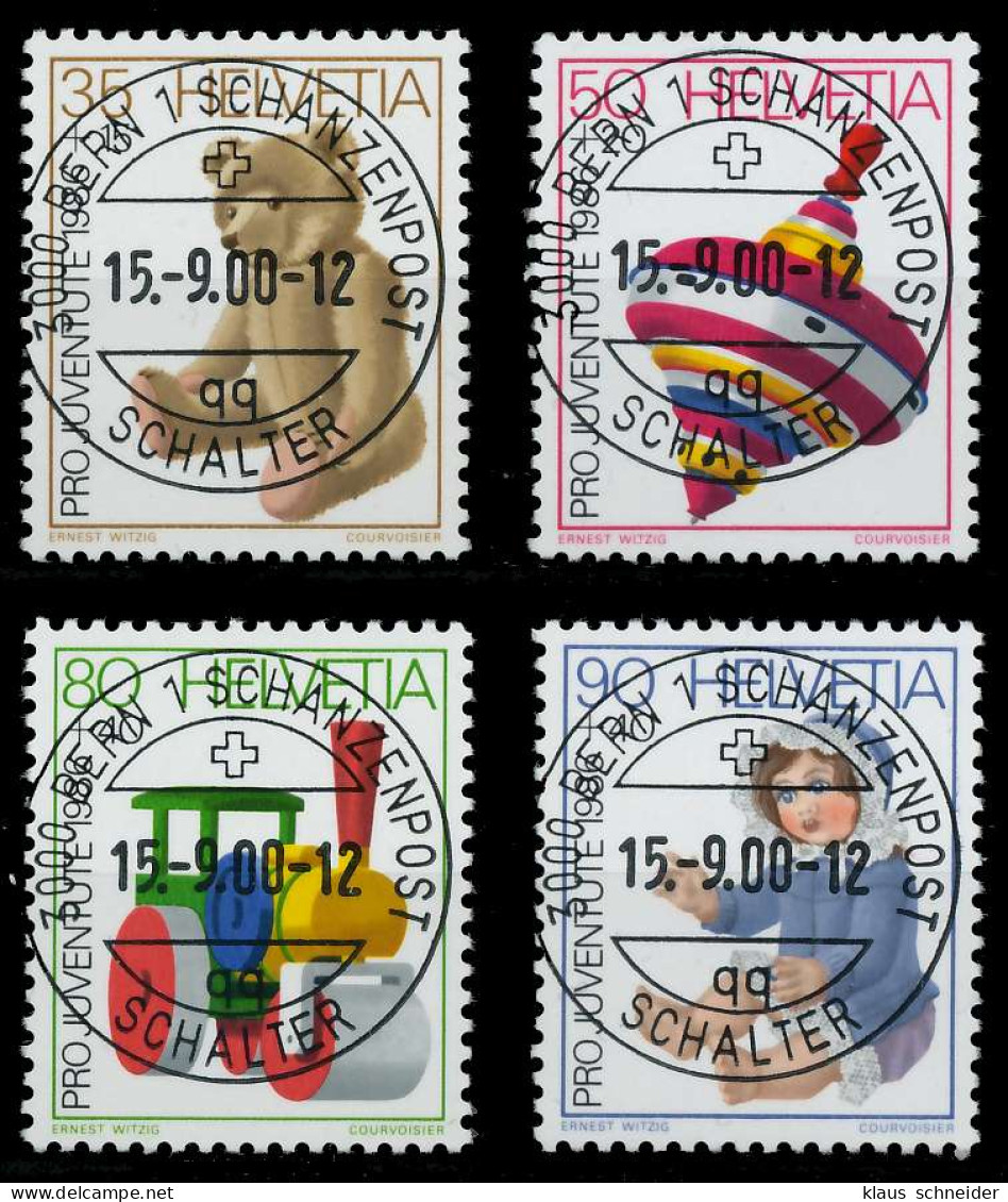 SCHWEIZ PRO JUVENTUTE Nr 1331-1334 Zentrisch Gestempelt X6AA2EA - Used Stamps