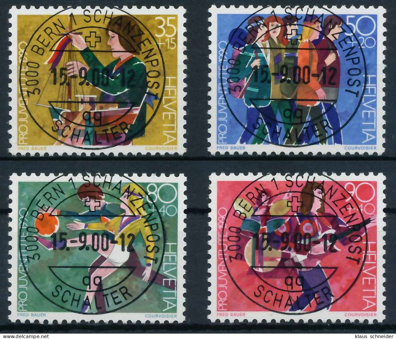 SCHWEIZ PRO JUVENTUTE Nr 1431-1434 Zentrisch Gestempelt X6AA316 - Used Stamps