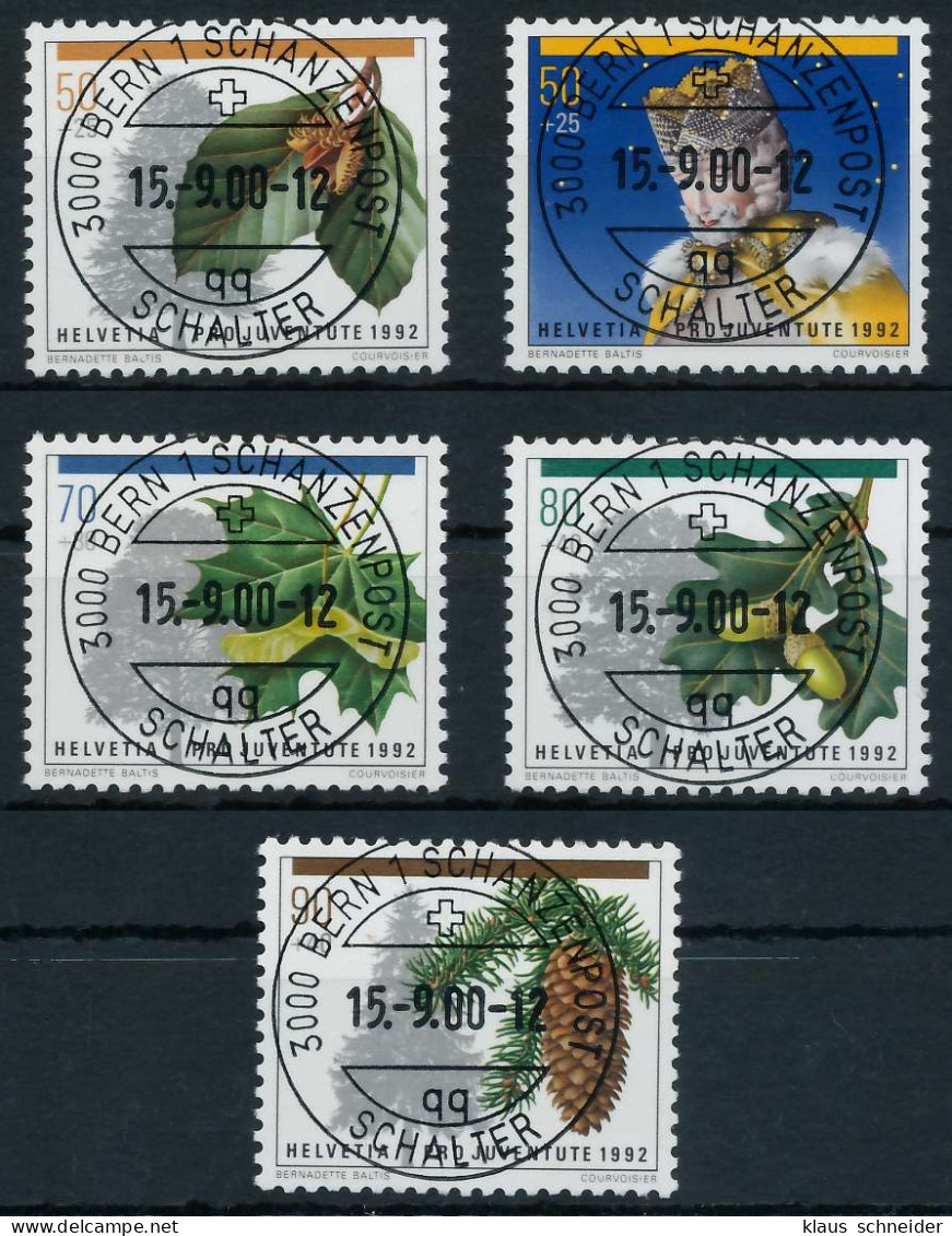 SCHWEIZ PRO JUVENTUTE Nr 1483-1487 Zentrisch Gestempelt X6AA326 - Used Stamps
