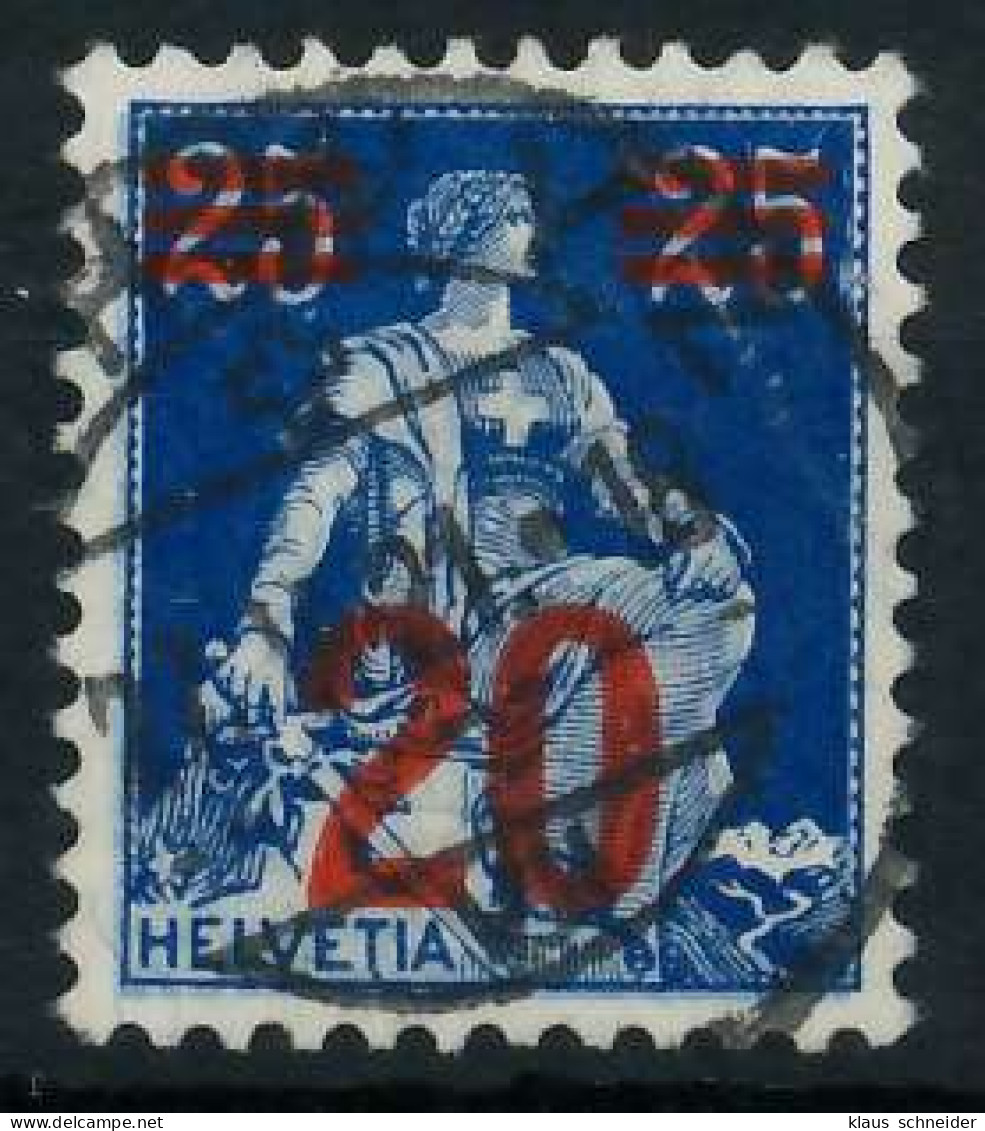 SCHWEIZ 1921 Nr 161 Zentrisch Gestempelt X6C2C9E - Gebruikt