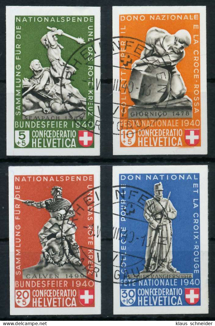 SCHWEIZ PRO PATRIA Nr 369-372 Gestempelt X6C2E4E - Gebraucht