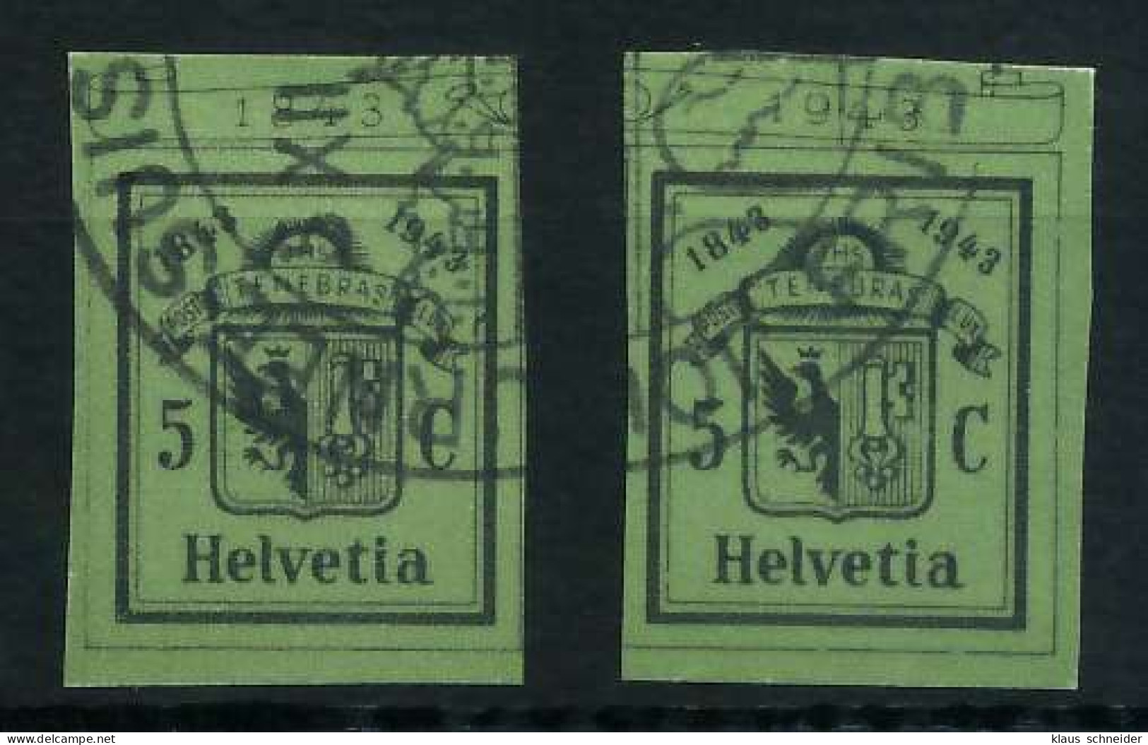 SCHWEIZ 1943 Nr 423L Und R Gestempelt X6C2E6A - Used Stamps