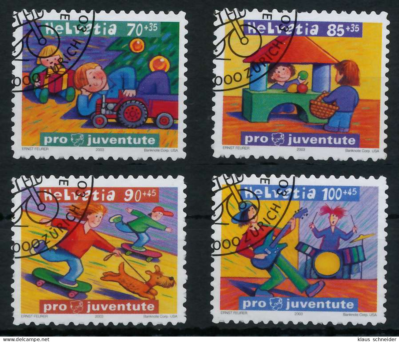 SCHWEIZ PRO JUVENTUTE Nr 1853-1856 Gestempelt X73136E - Used Stamps