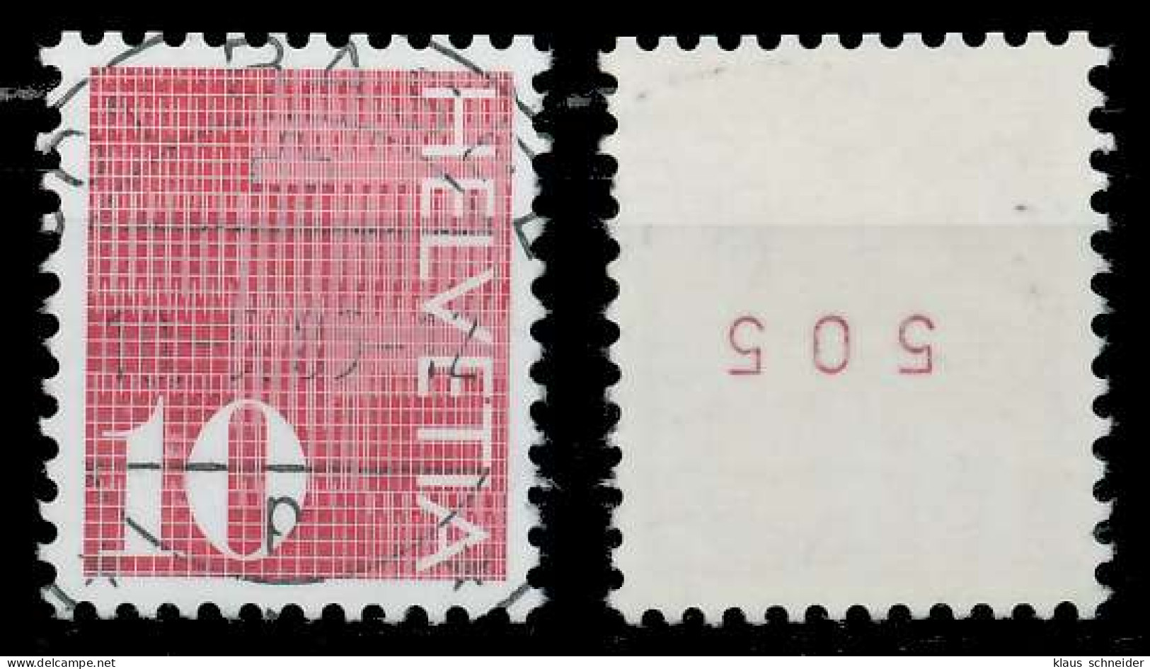 SCHWEIZ ROLLENMARKEN Nr 933yaRII Zentrisch Gestempelt X73138A - Coil Stamps