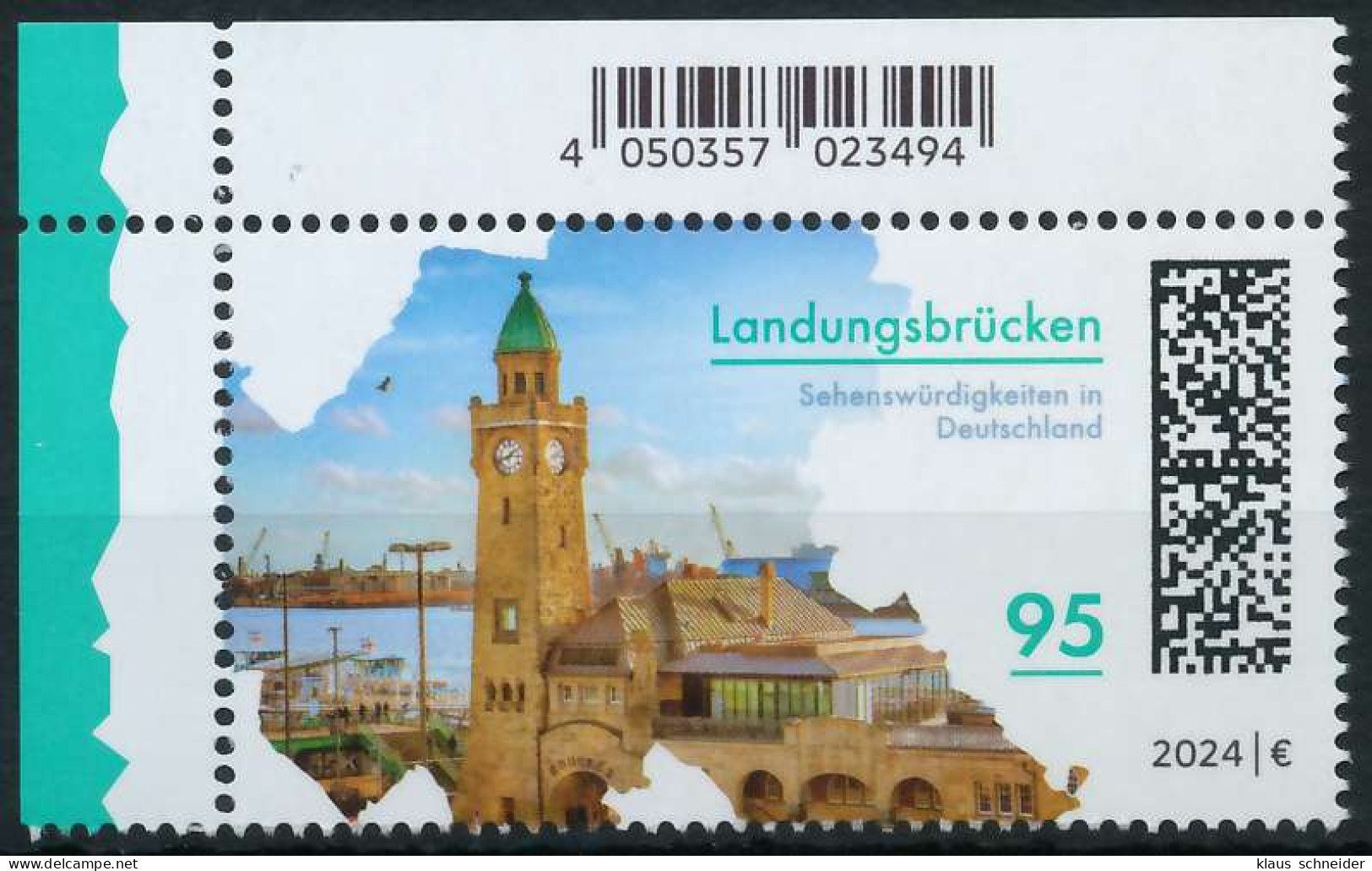 BRD BUND 2024 Nr 3818 Postfrisch ECKE-OLI X7315C2 - Unused Stamps