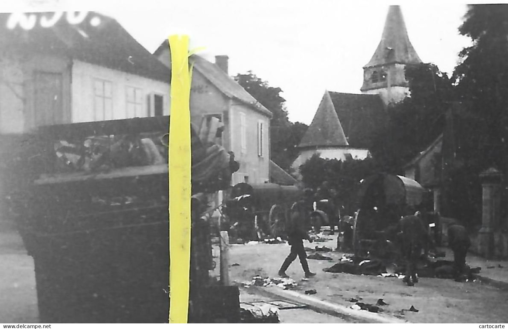 10 101 0524 WW2 WK2 AUBE PLANCY L ABBAYE  COMBATS DESTRUCTIONS SOLDATS ALLEMANDS 1940 - Oorlog, Militair