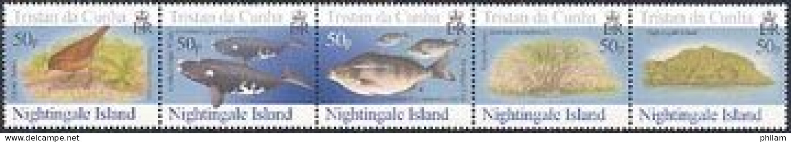 TRISTAN DA CUNHA 2006 - The Nightingale Island - Faune - 5 V. - Uccelli Canterini Ed Arboricoli