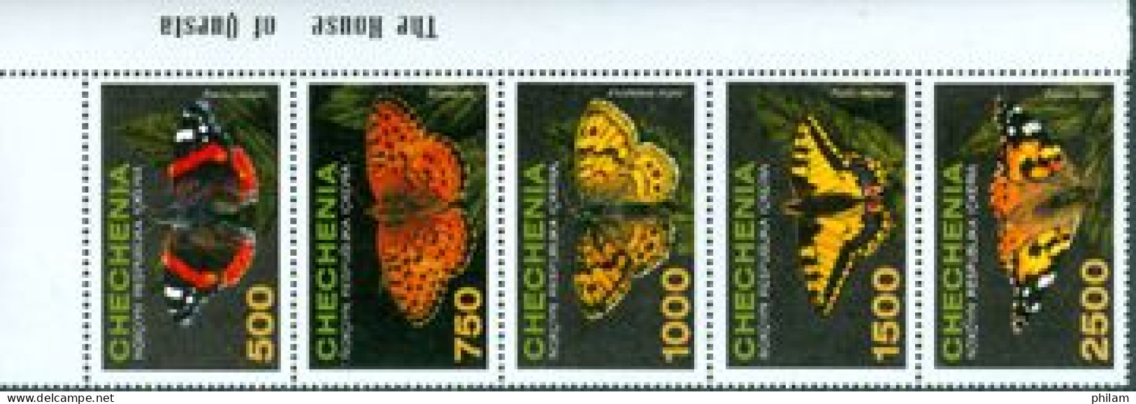 CHECHENIE 1996 - Papillons - 5 V. - Butterflies