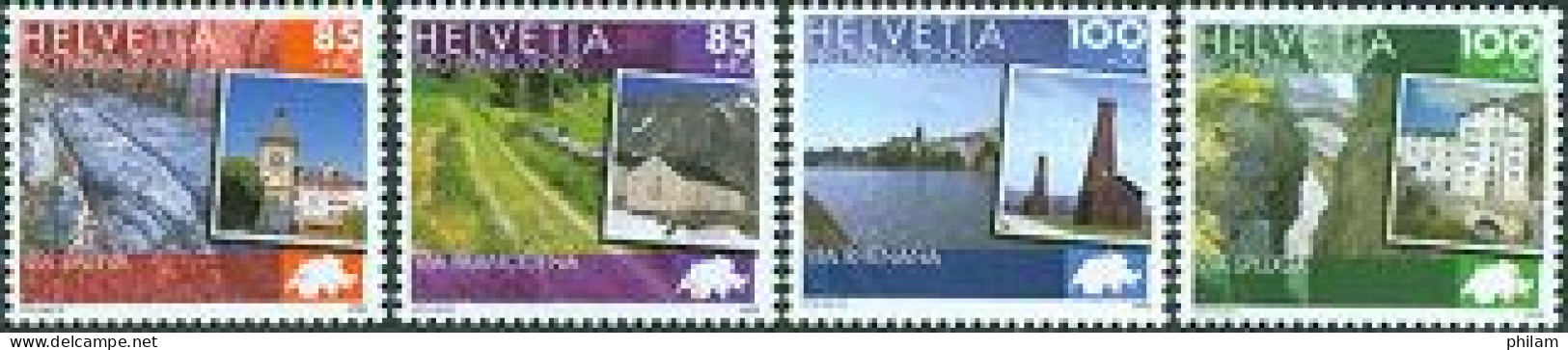 SUISSE 2009 - Pro Patria - Itinéraires Culturels - 4 V. - Unused Stamps