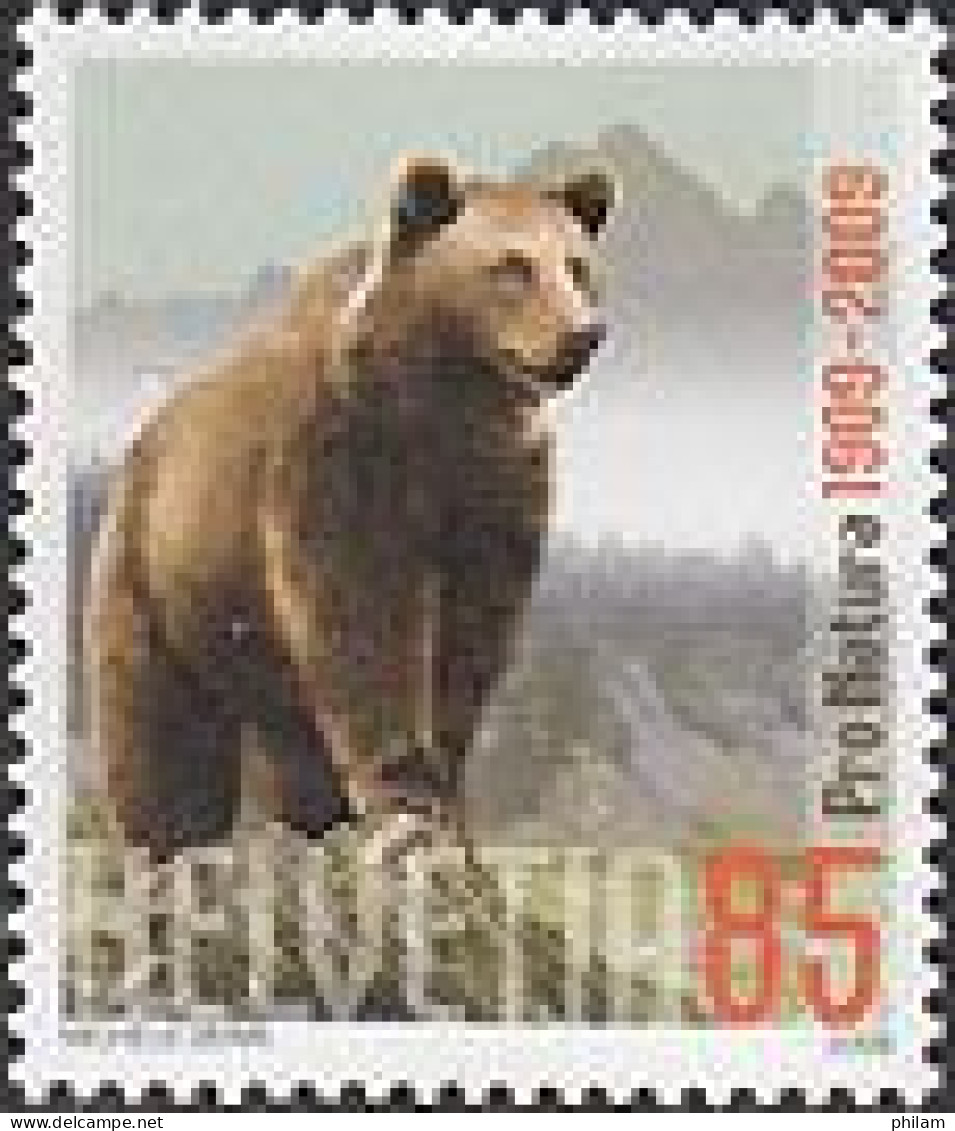 SUISSE 2009 - Pro Natura - Ours Brun -  1 V. - Nuevos