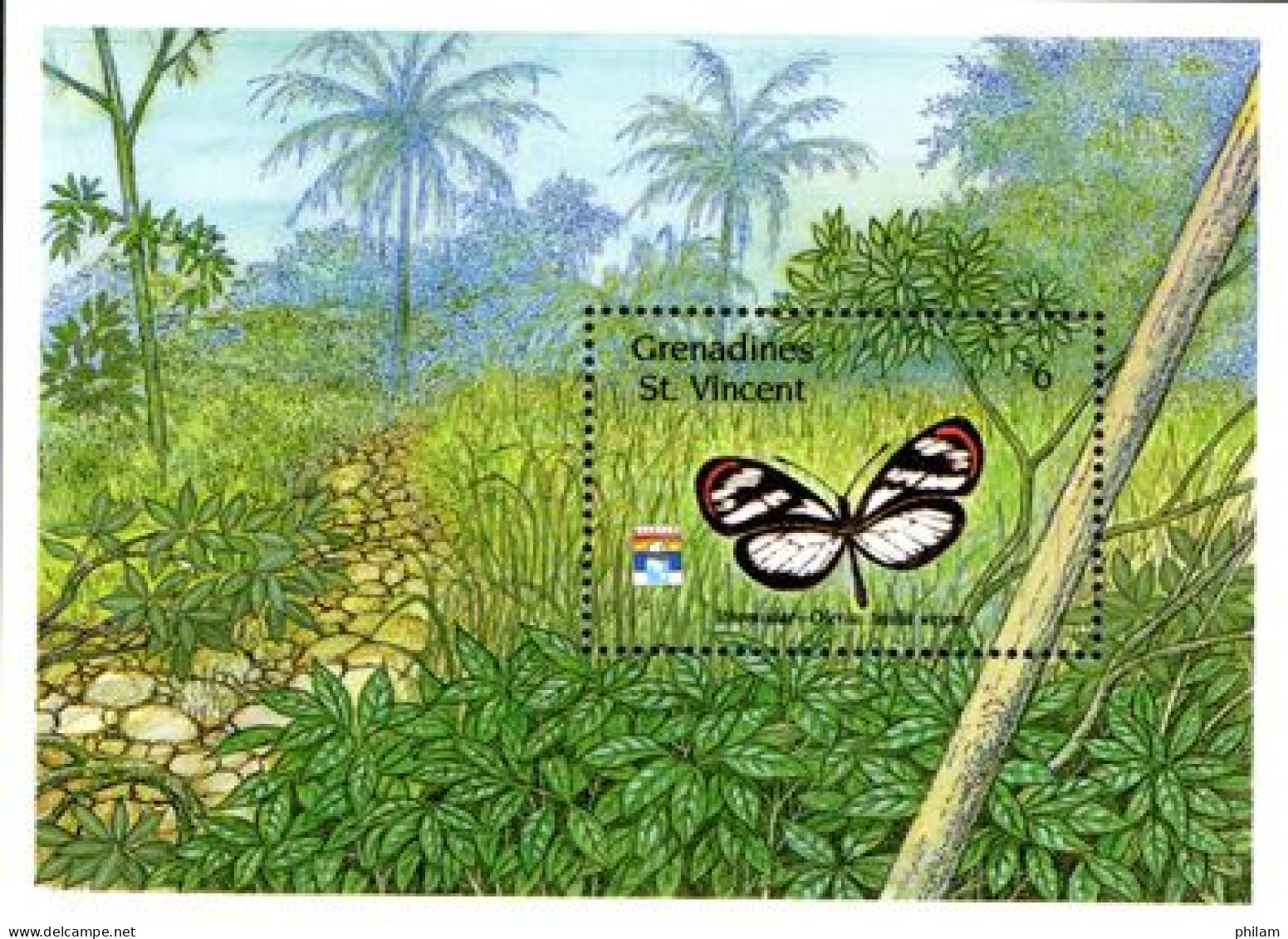 ST VINCENT GRENADINES 1992 - Papillons I - Nymphalidae - BF - Farfalle