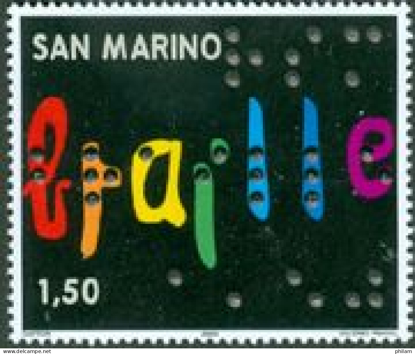 SAN MARINO 2009 - Louis Braille - 1 V. - Handicaps