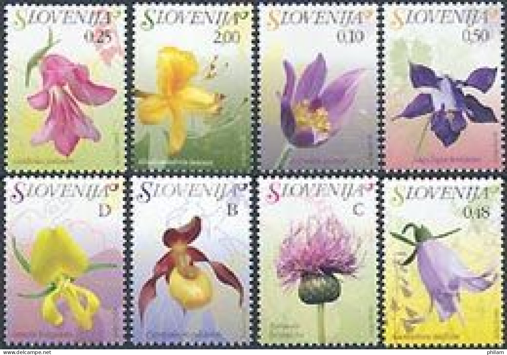 SLOVENIE 2007 - Fleurs Et Plantes - Plants And Flowers Definitive 17 V. - Slovénie